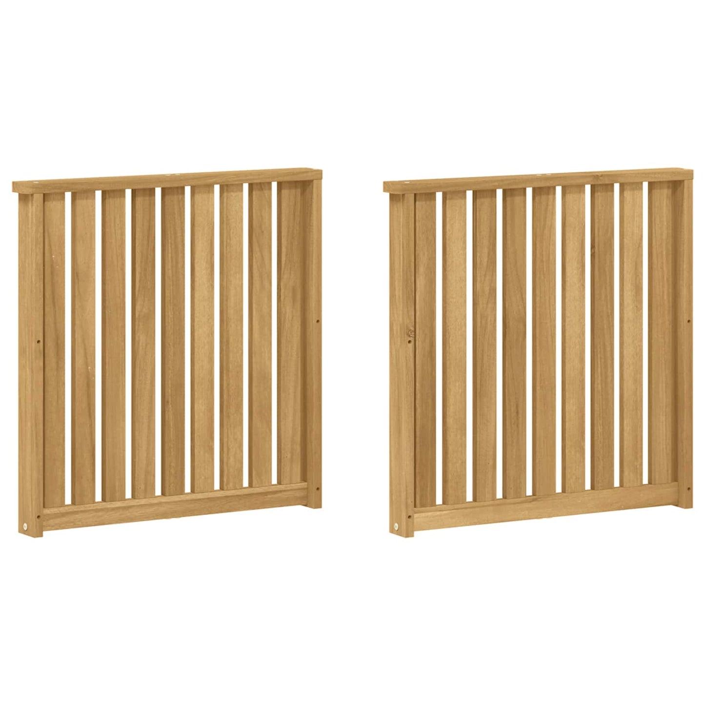 Kartámasz modul 2 db Fehér 60 x 6 x 61 cm Tömör Akácfa