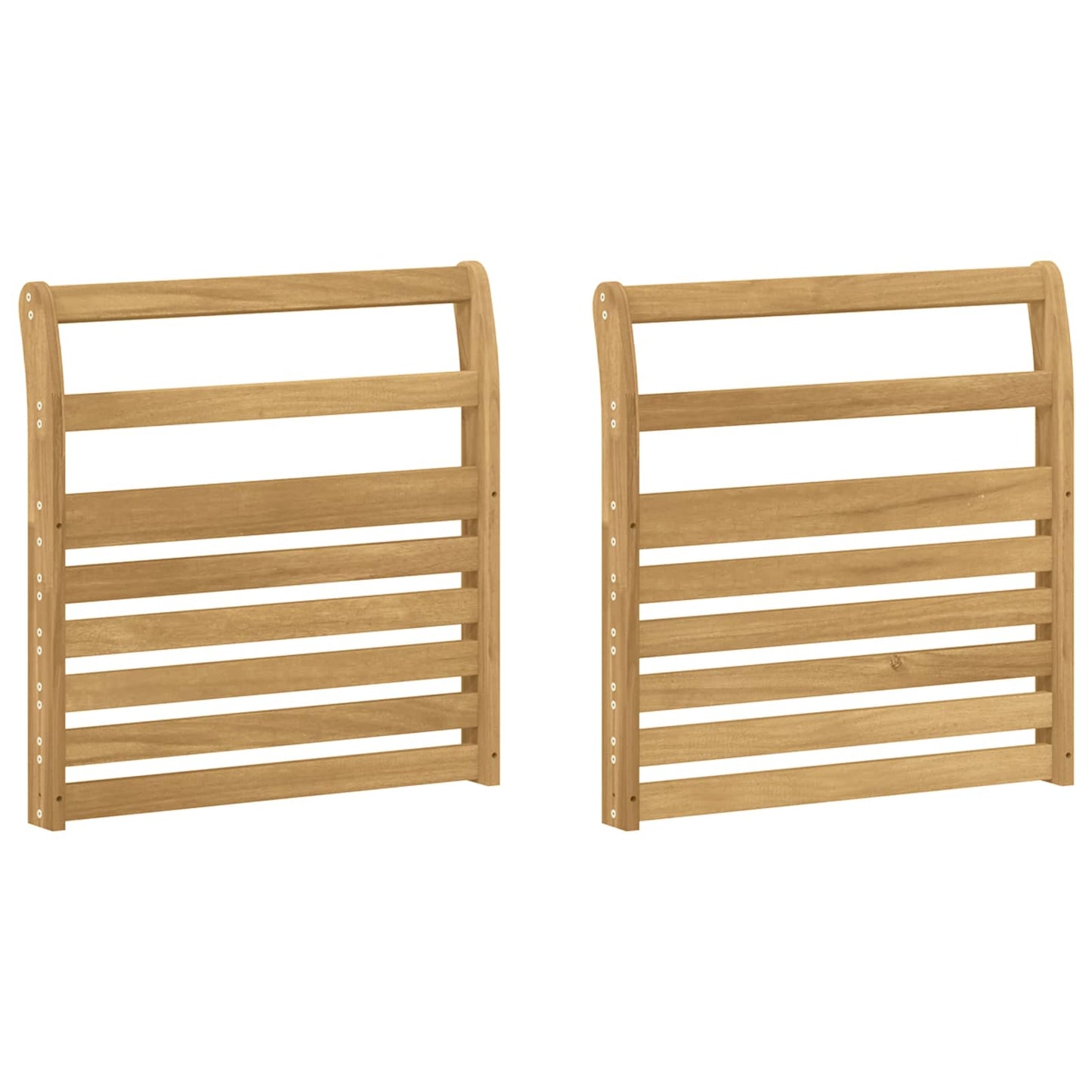 Kartámasz modul 2 db Fehér 58,5 x 8 x 60 cm Tömör Akácfa