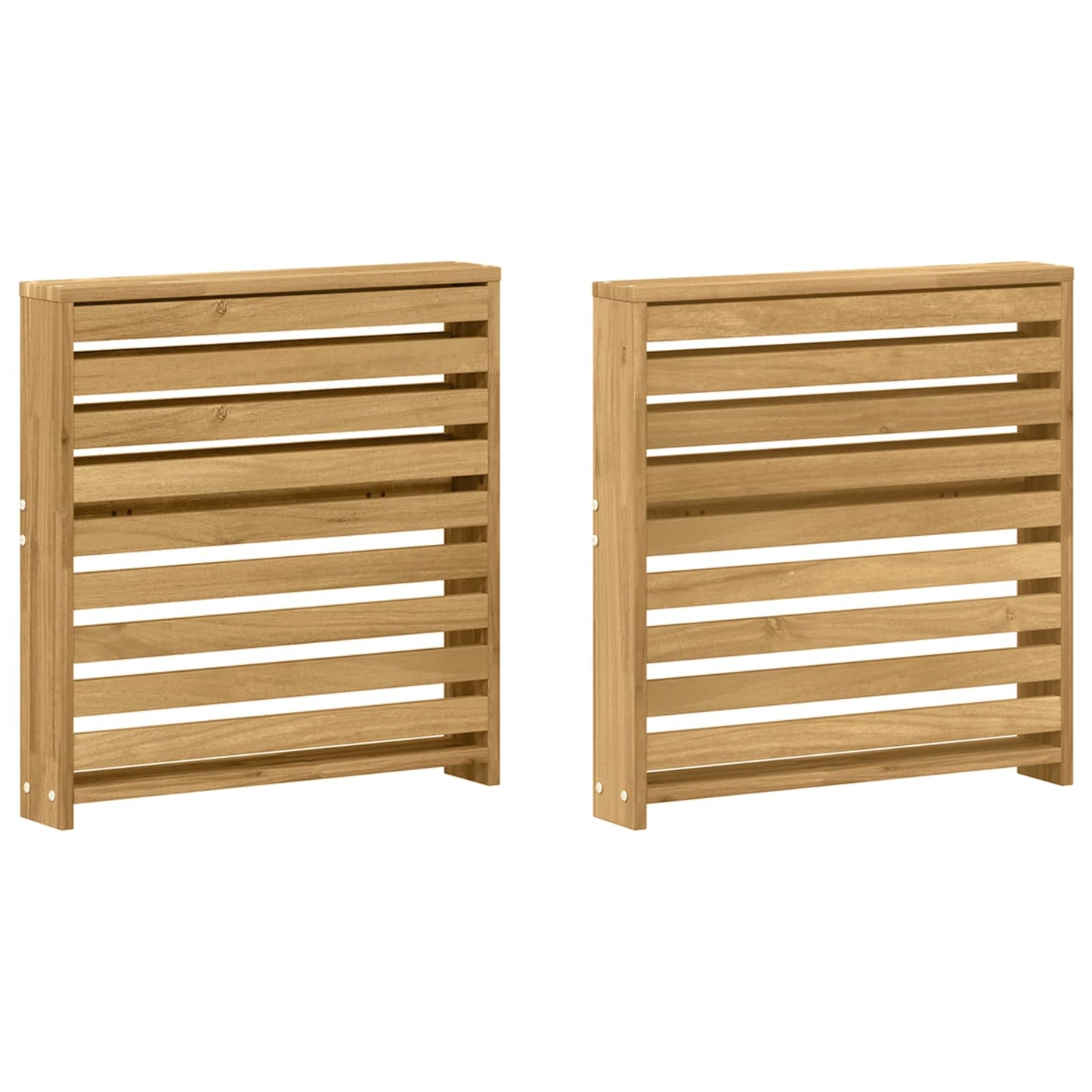 Kartámasz modul 2 db Fehér 58,5 x 10 x 61 cm Tömör Akácfa