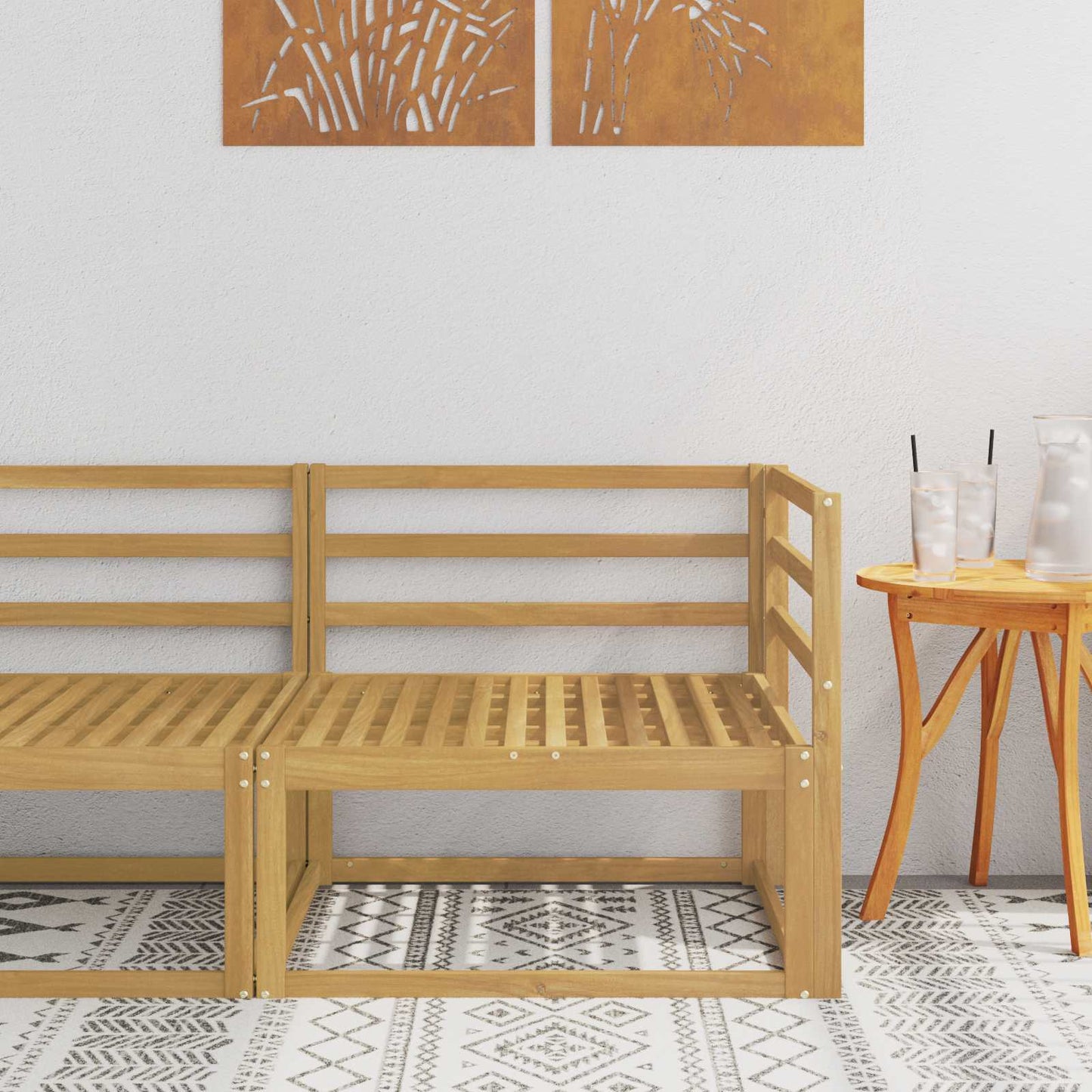 Külső Sarokkanapé Fehér 83 x 83 x 73 cm
