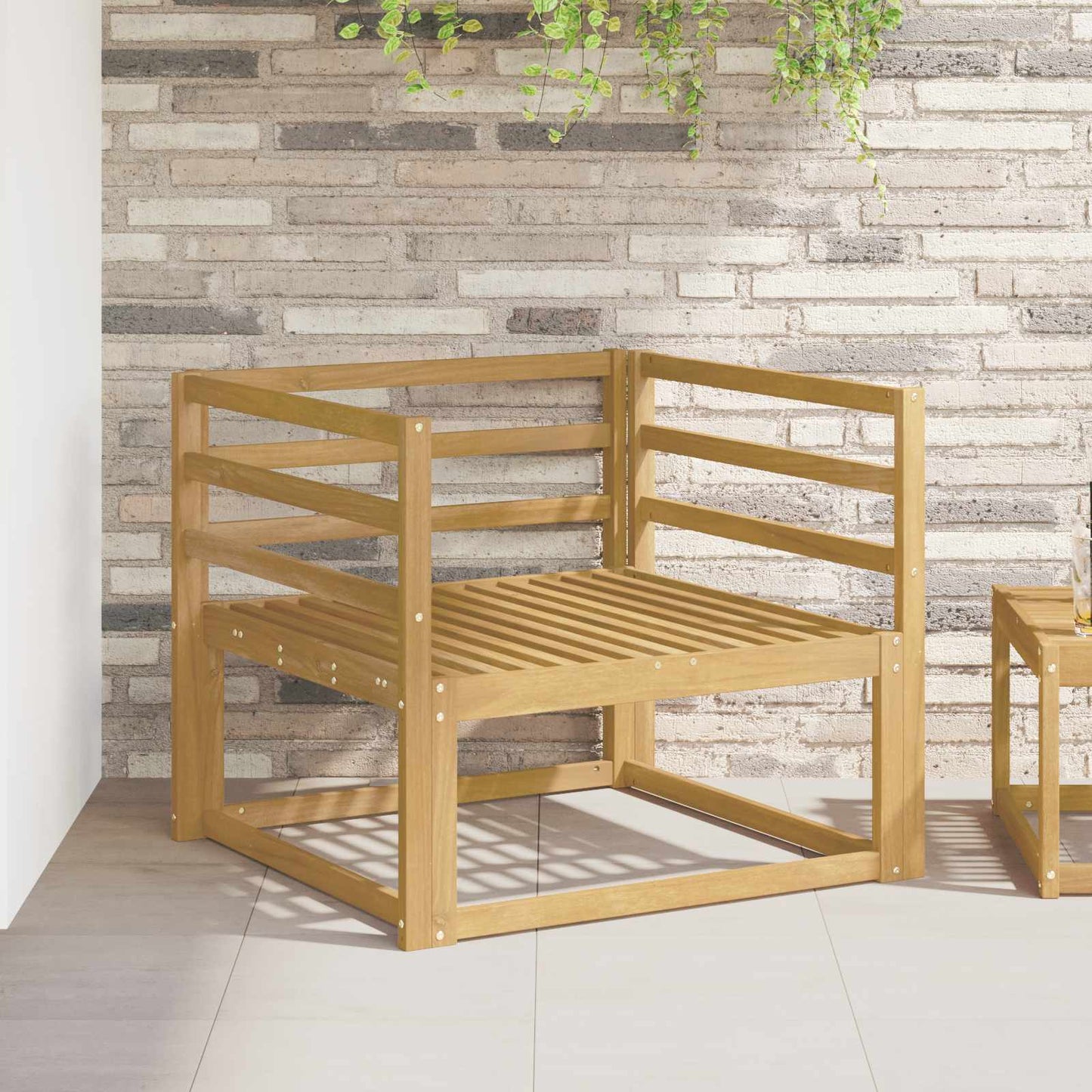 Kartámasz modul 2 db Fehér 79 x 4 x 73 cm Tömör Akácfa