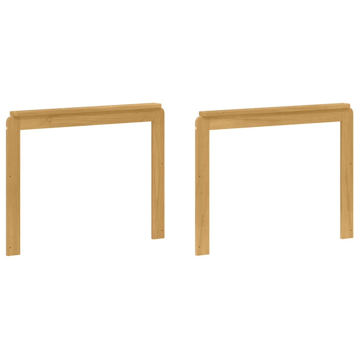 Kartámasz modul 2 db Fehér 79 x 6 x 61 cm Tömör Akácfa