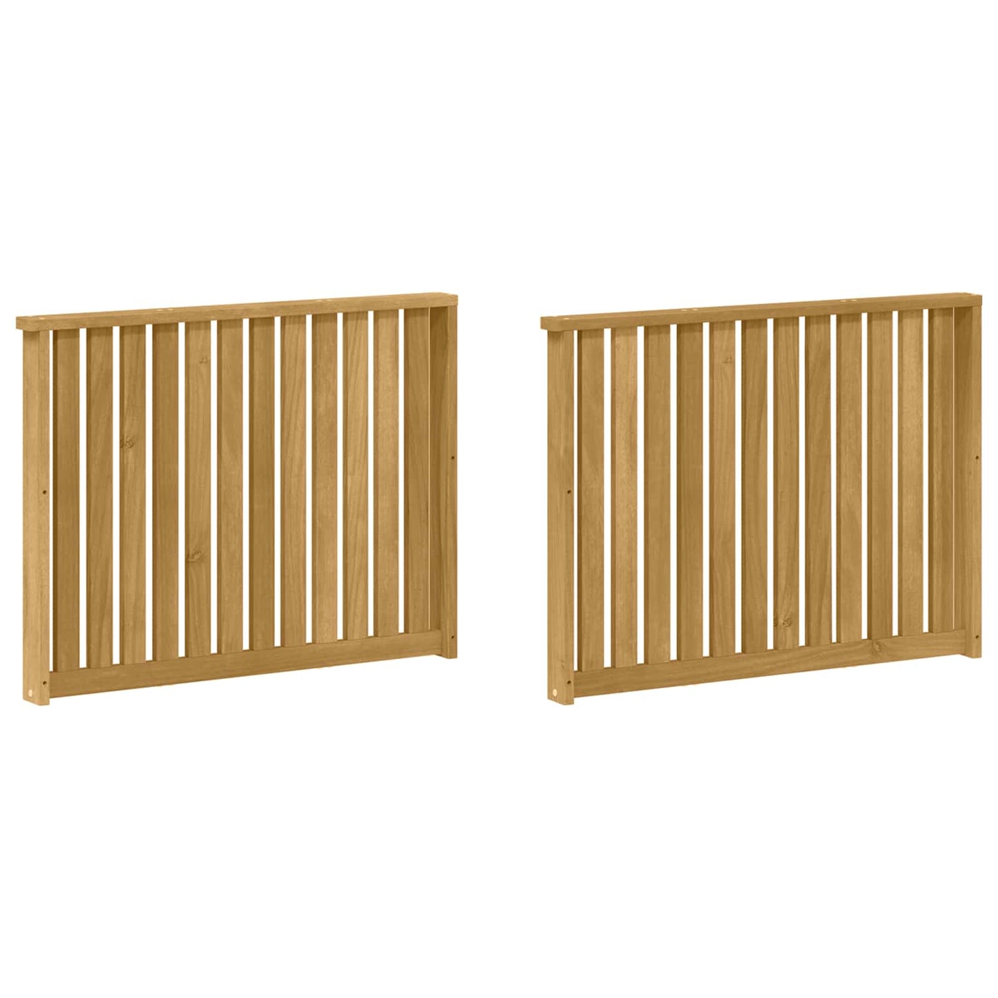 Kartámasz modul 2 db Fehér 80 x 6 x 61 cm Tömör Akácfa