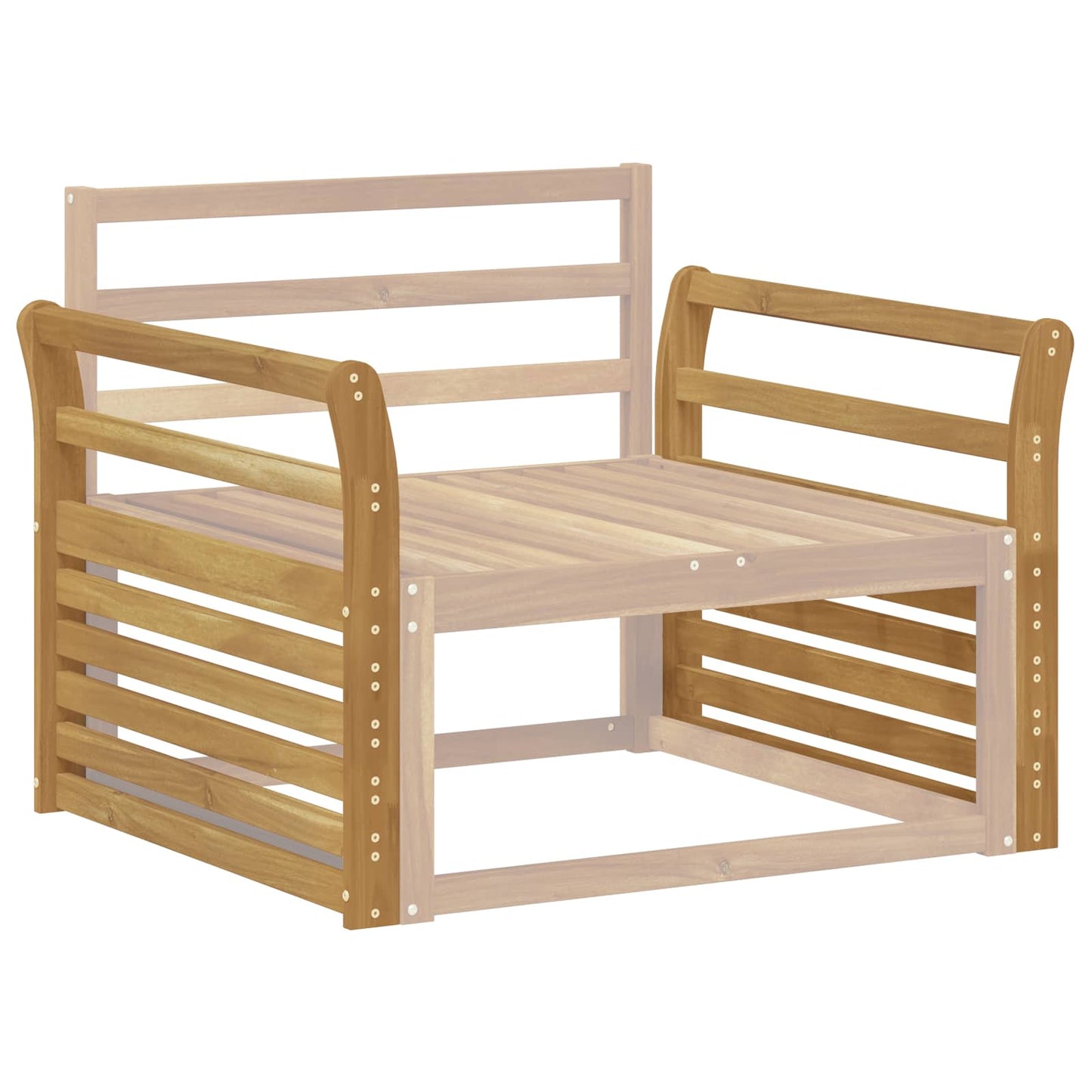 Kartámasz modul 2 db Fehér 78,5 x 8,5 x 60 cm Tömör Akácfa