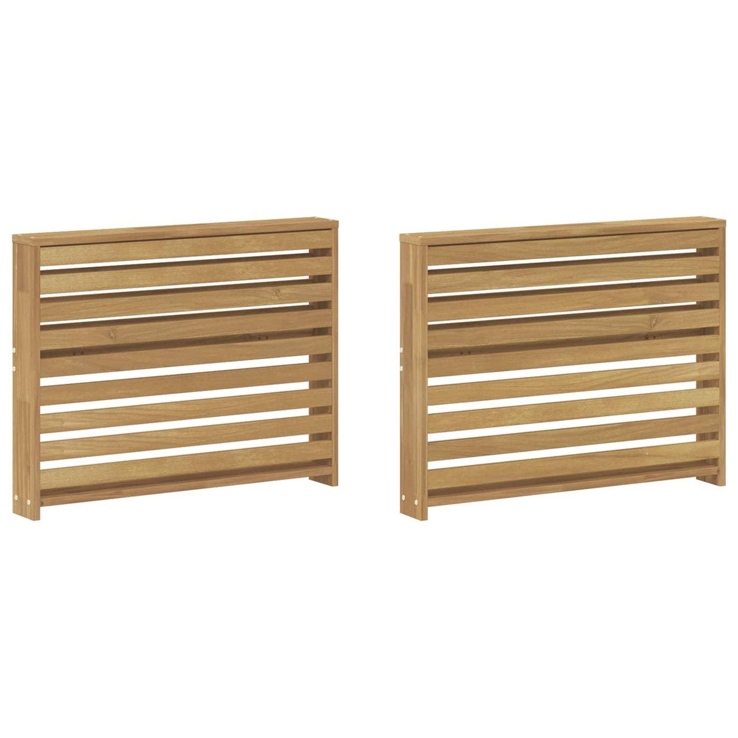 Kartámasz modul 2 db Fehér 78,5 x 10 x 61 cm Tömör Akácfa