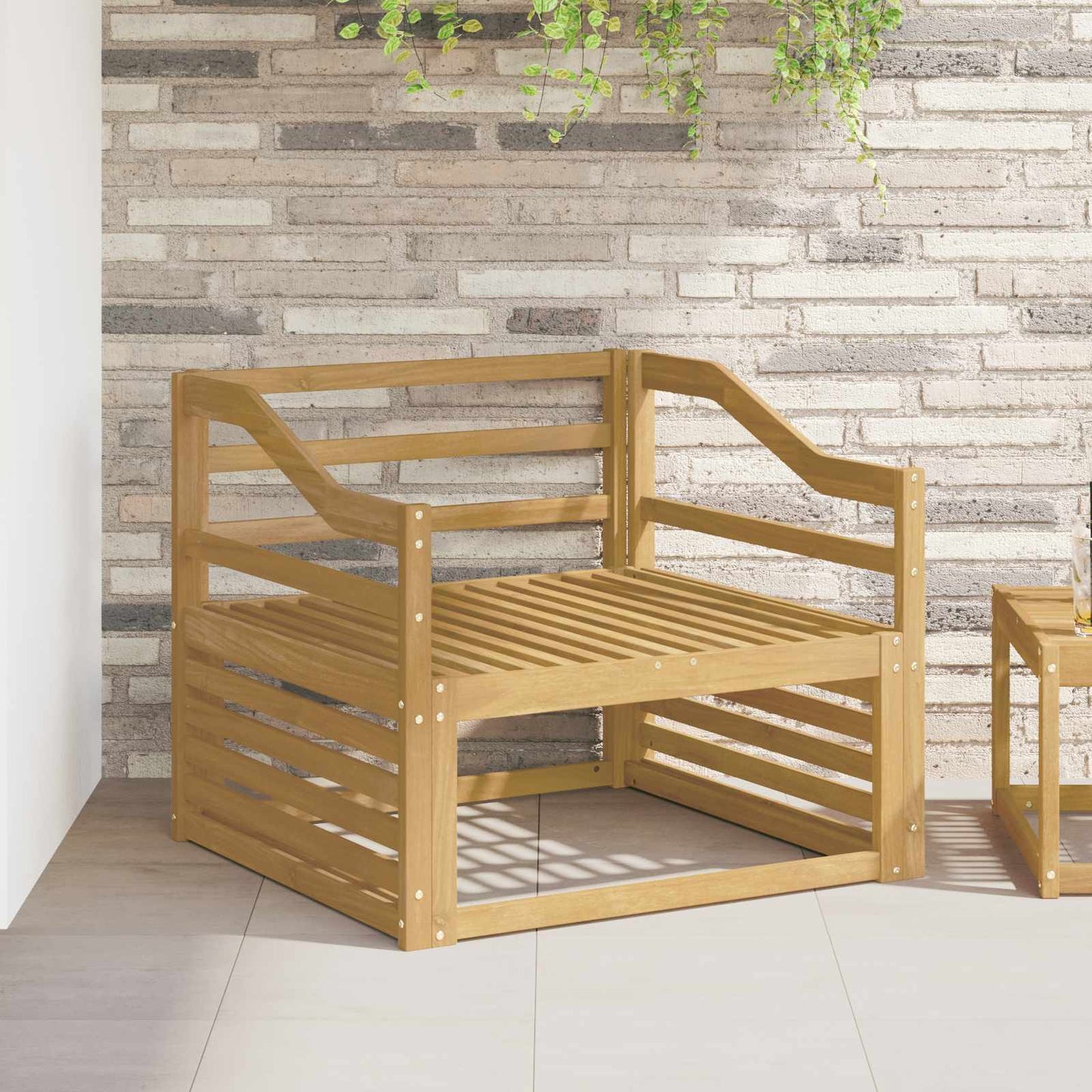 Könyöklő modul 2 db Fehér 79 x 4 x 73 cm Tömör Akácfa