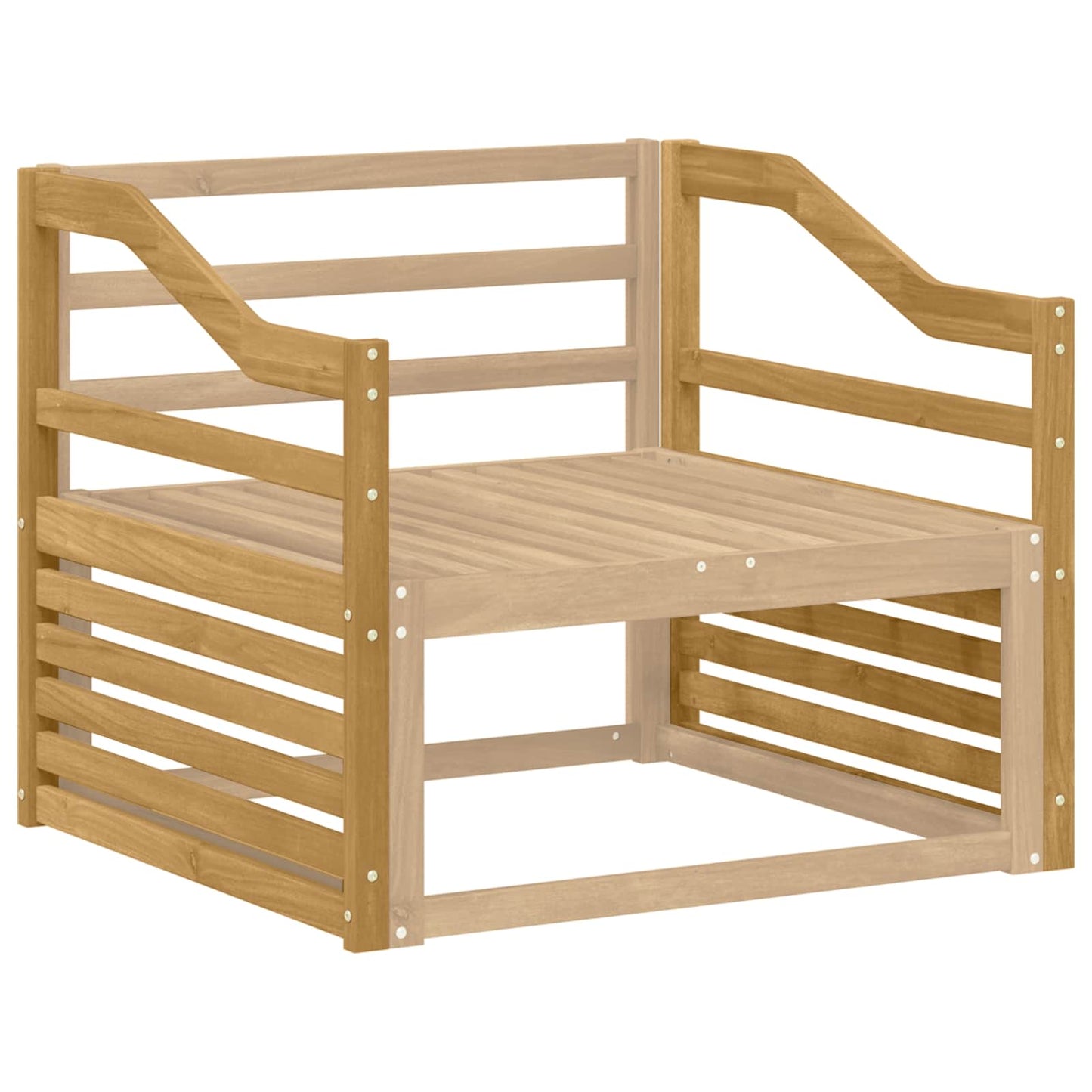 Könyöklő modul 2 db Fehér 79 x 4 x 73 cm Tömör Akácfa