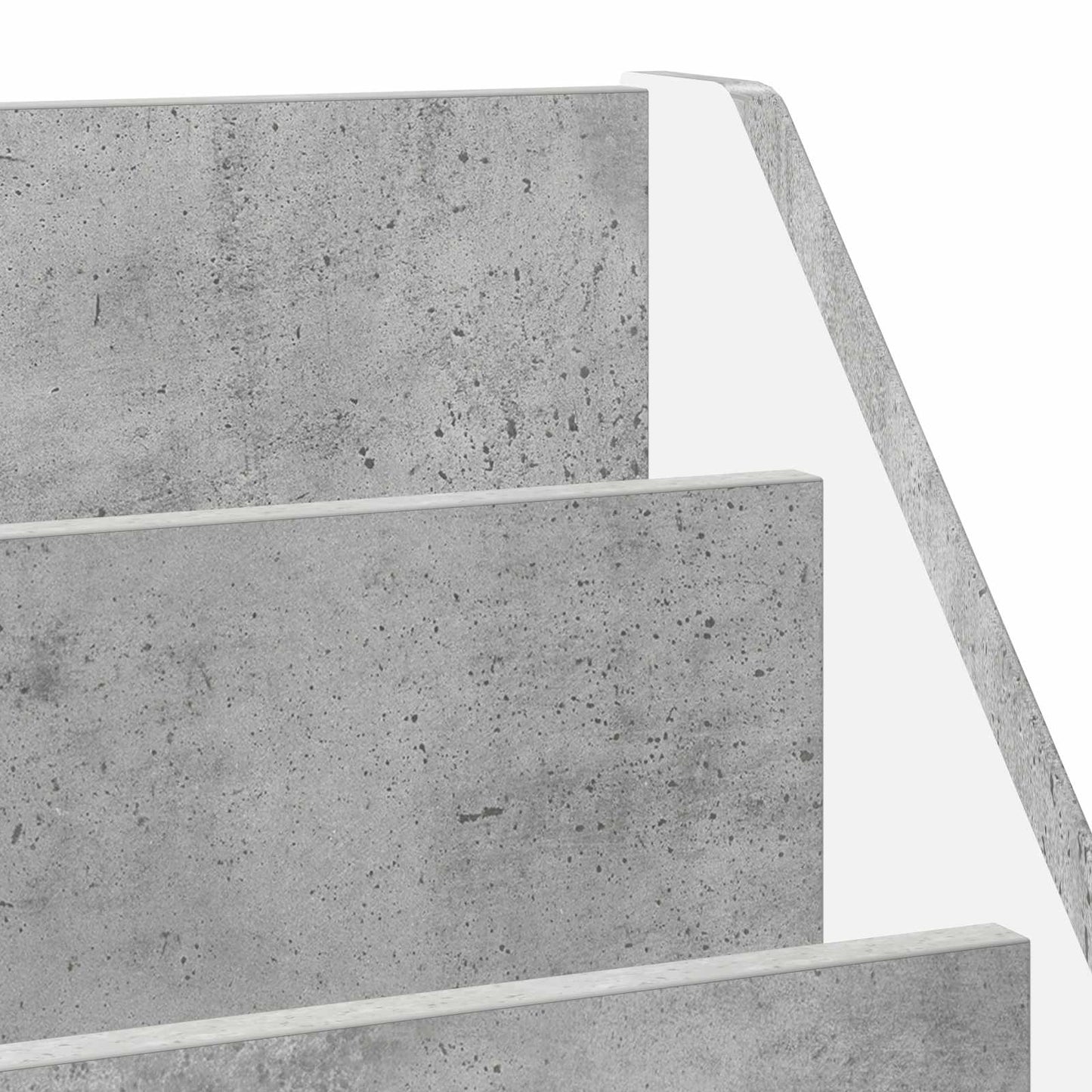 Gyerek Könyvespolc Beton Szürke 60 x 29,5 x 69 cm Szerelt Fa