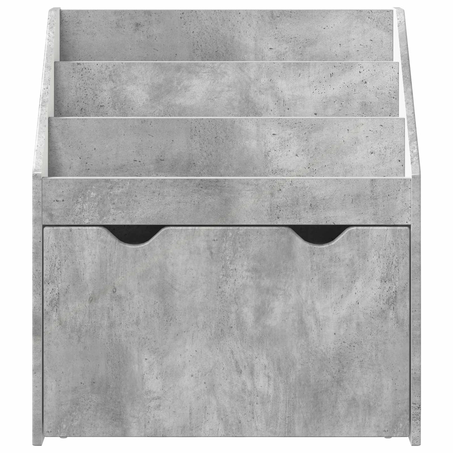Gyerek Könyvespolc Beton Szürke 60 x 29,5 x 69 cm Szerelt Fa