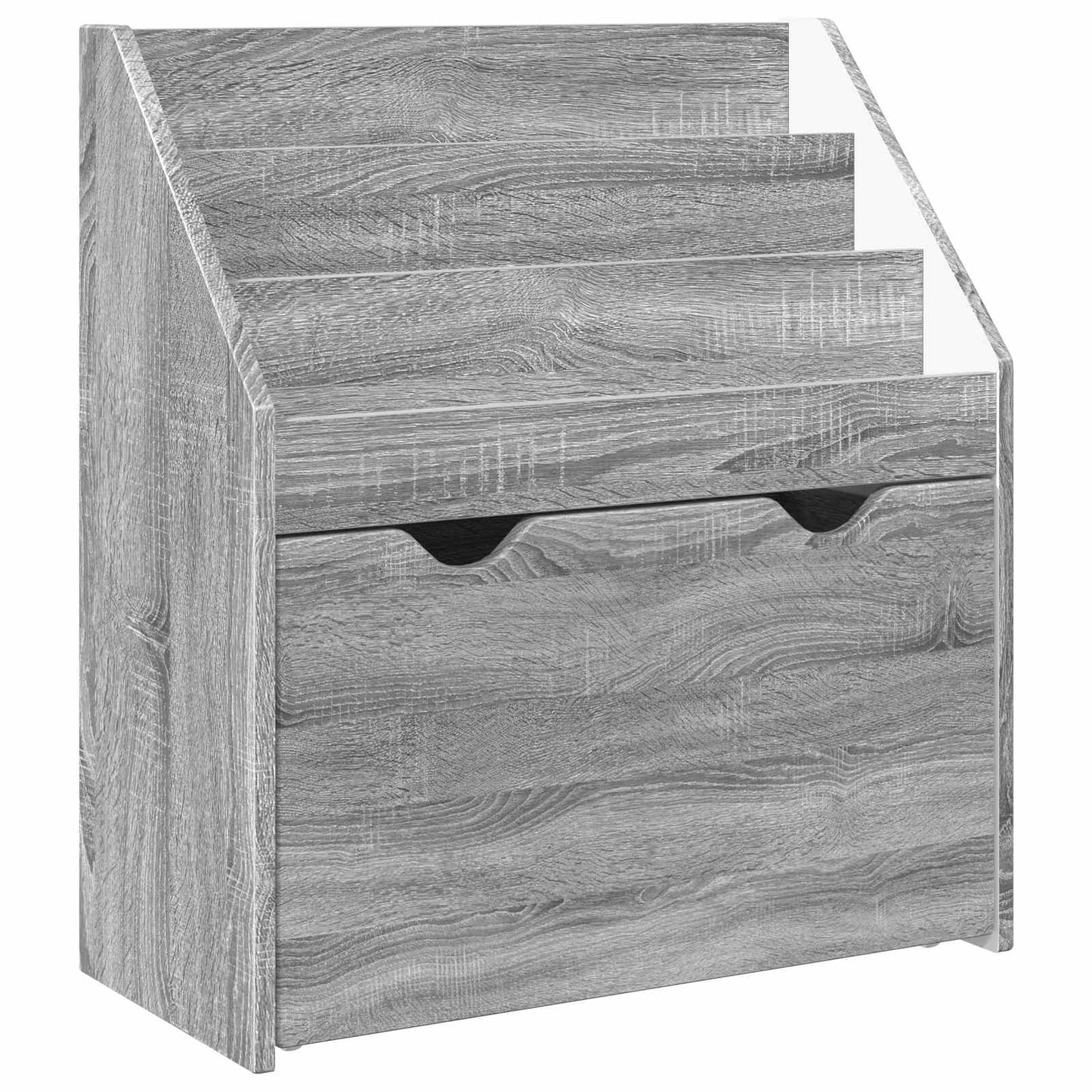 Gyerek Könyvespolc Szürke Sonoma 60 x 29,5 x 69 cm Szerelt Fa