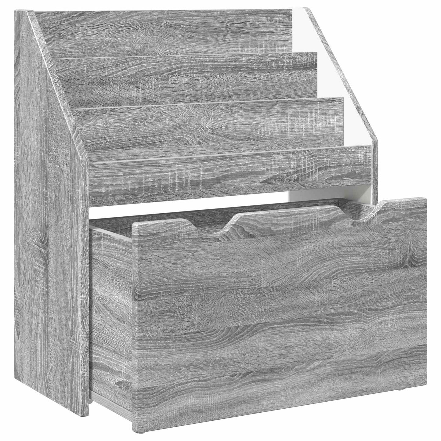 Gyerek Könyvespolc Szürke Sonoma 60 x 29,5 x 69 cm Szerelt Fa