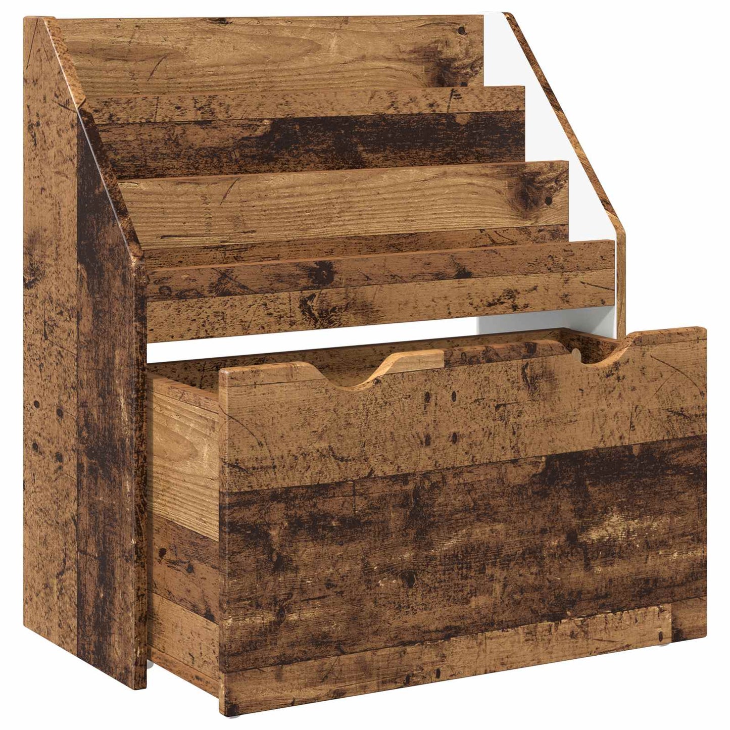Gyerek Könyvespolc fiókkal Öreg fa 60 x 29,5 x 69 cm Szerelt Fa