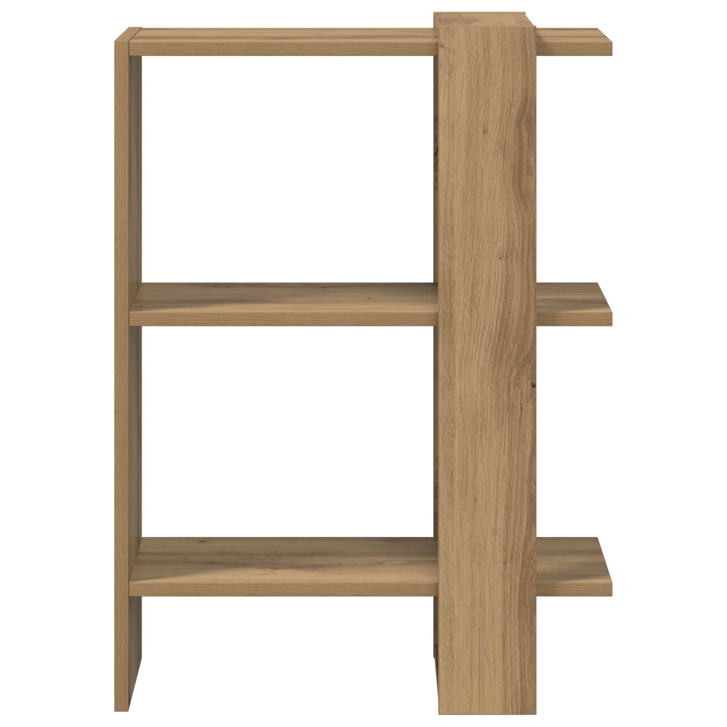 Könyvespolc 2 szintes 52 x 25 x 71,5 cm Faanyag Artisan tölgy