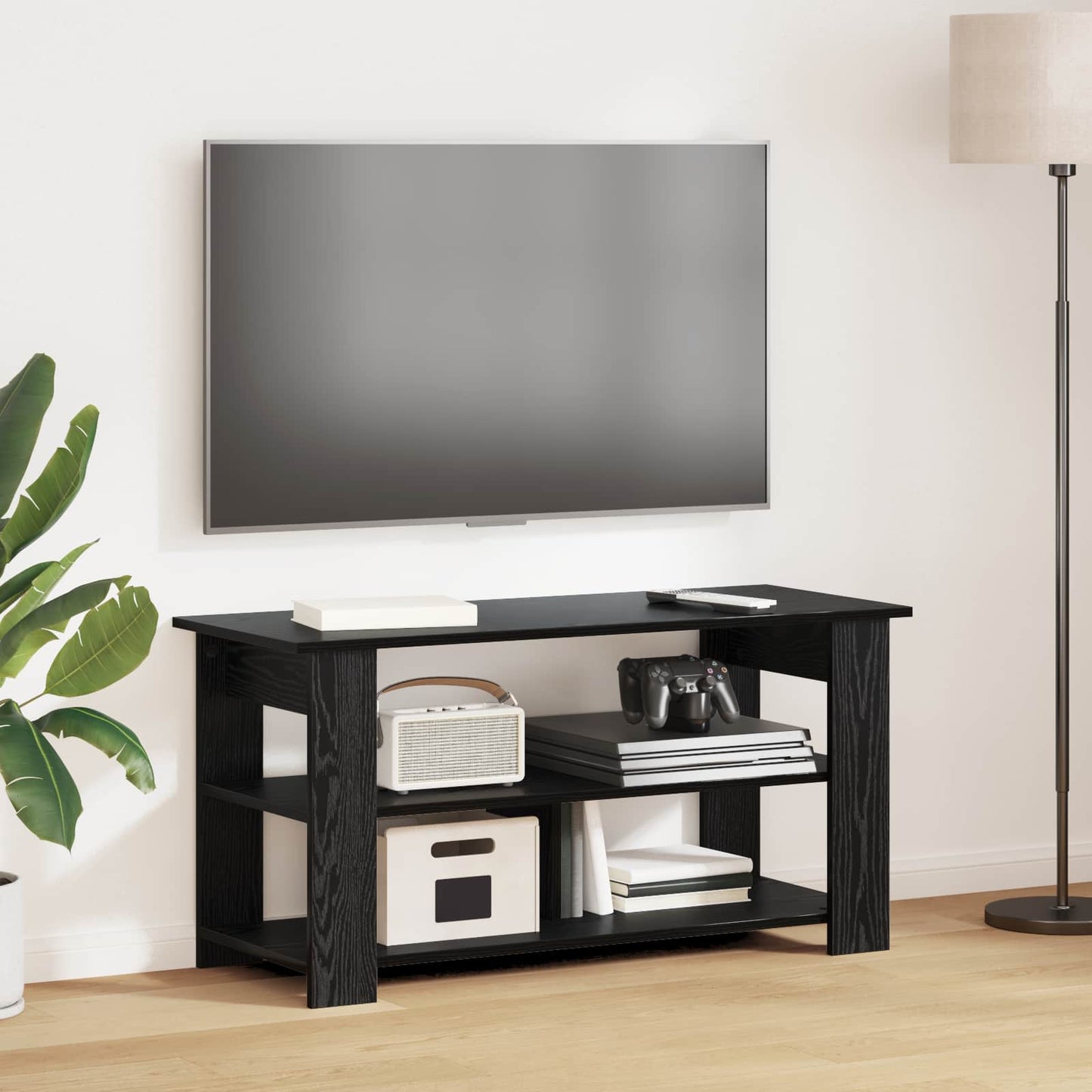 TV állvány Fekete tölgy 100 x 40 x 50 cm