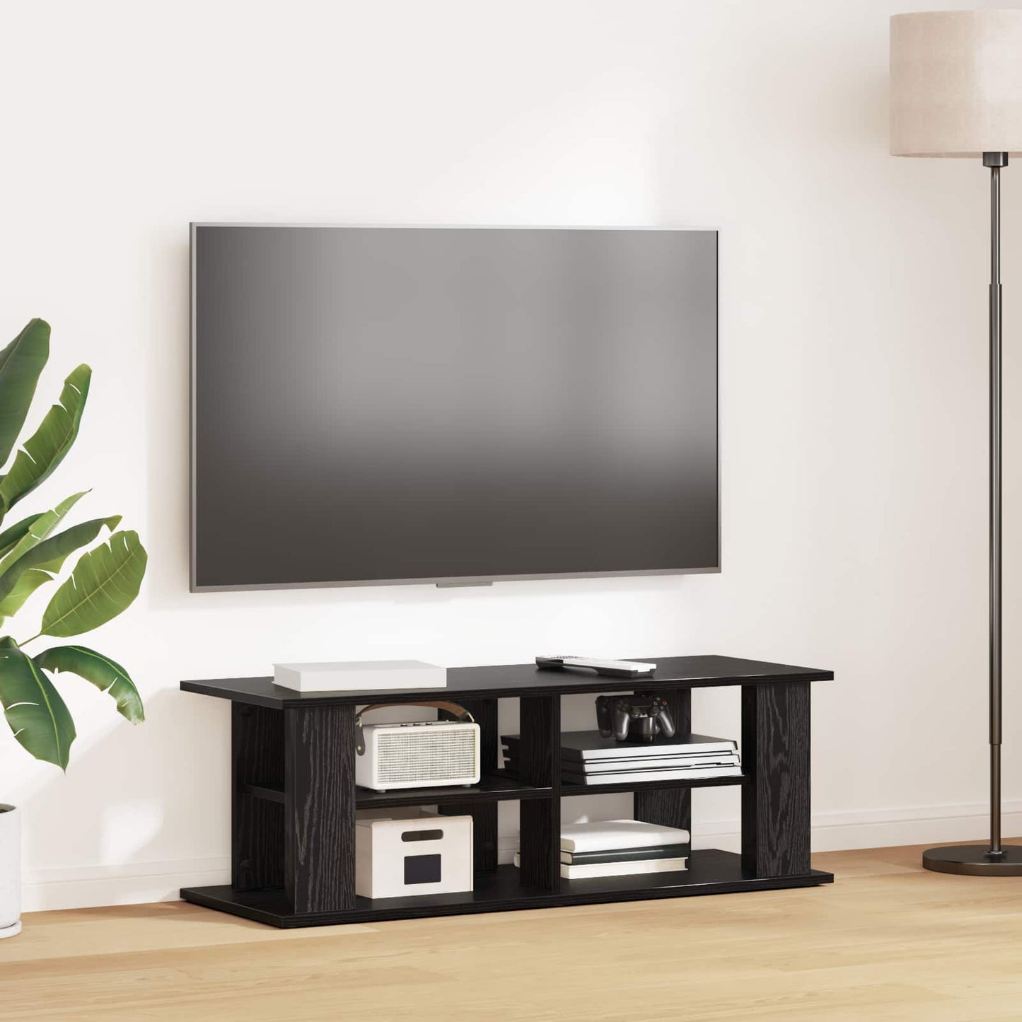 TV állvány Fekete tölgy 96 x 35 x 33,5 cm