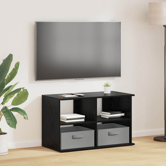 TV állvány fiókkal Fekete tölgy 79 x 40 x 48 cm