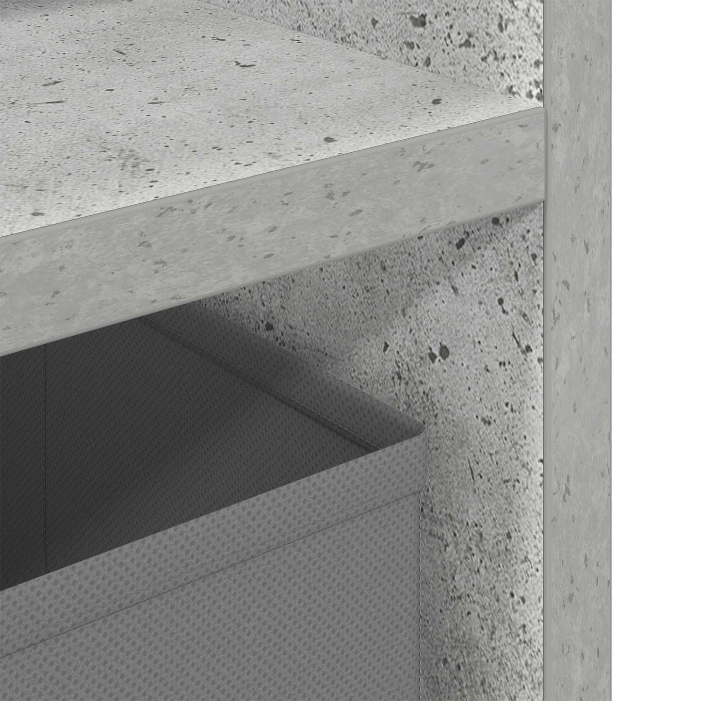 Alacsony szekrény fiókkal Beton Szürke 72 x 22,5 x 38 cm