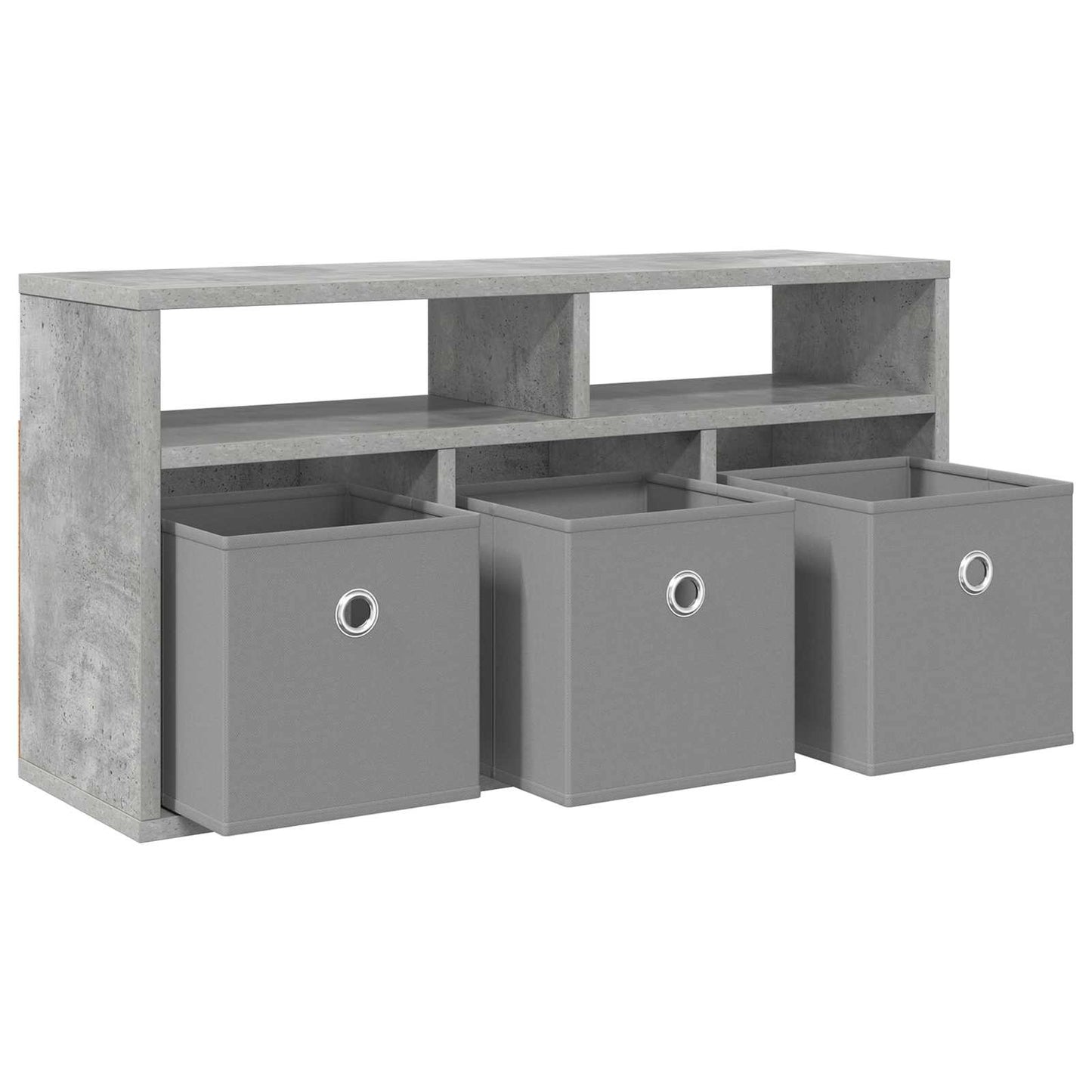 Alacsony szekrény fiókkal Beton Szürke 72 x 22,5 x 38 cm