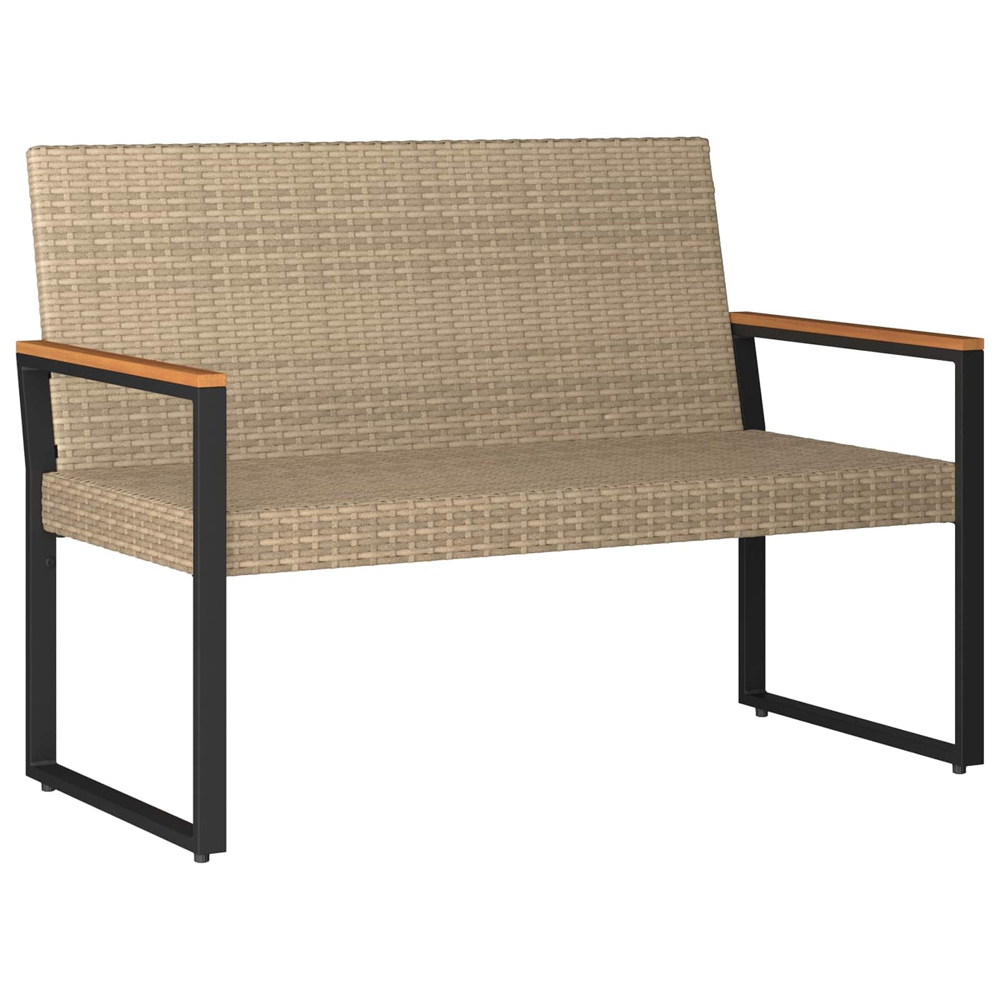 Kültéri Bútor Szett 4 pcs Beige és Krémszínű polirattan
