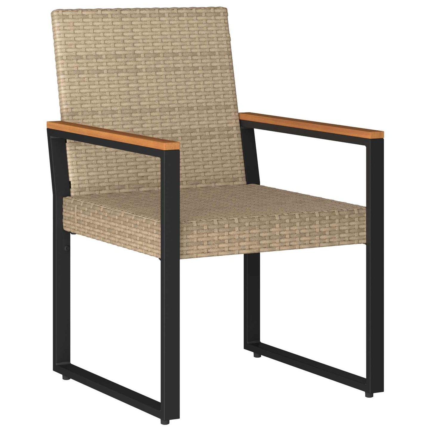 Kültéri Bútor Szett 4 pcs Beige és Krémszínű polirattan
