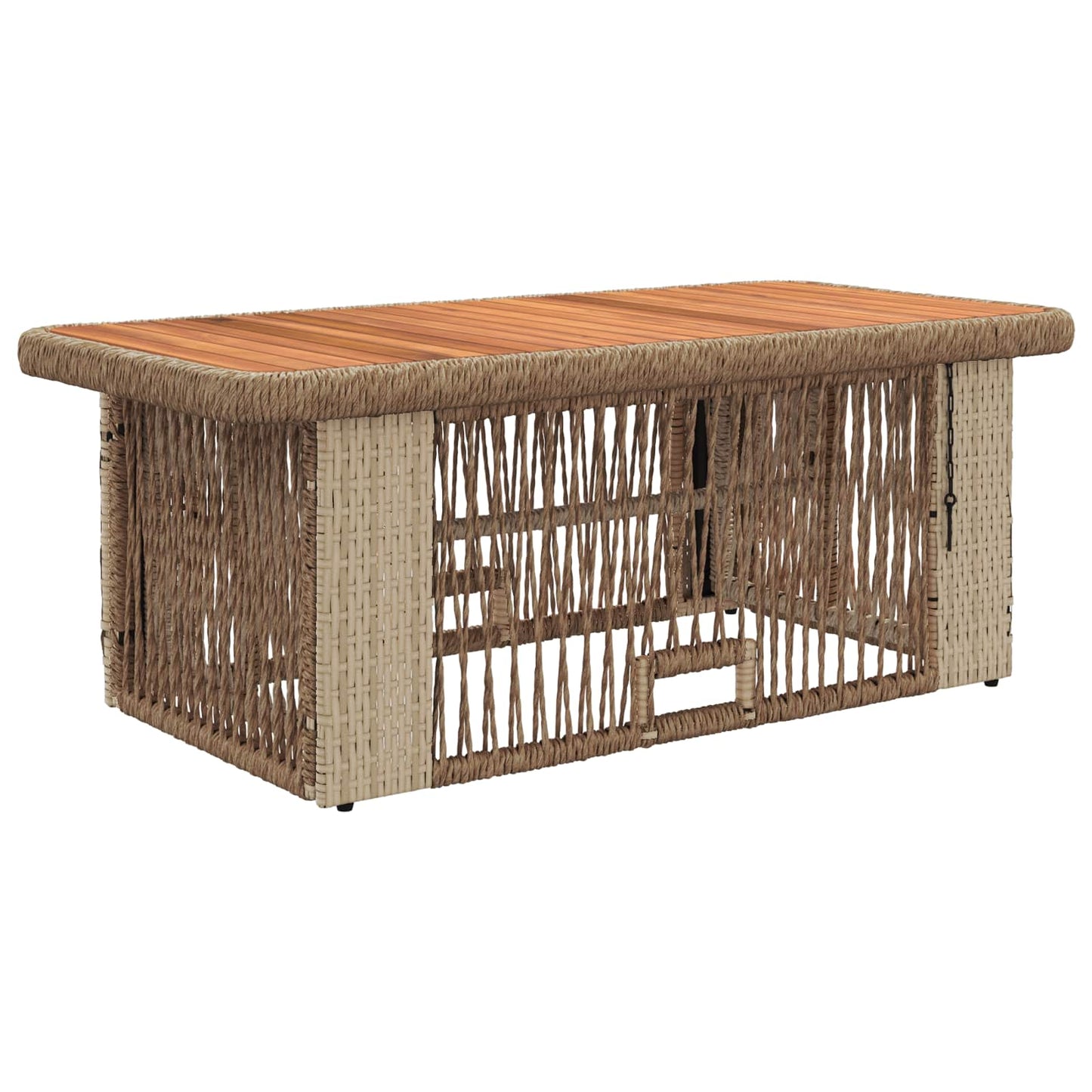 Kert étkező szett párnával 4 pcs Beige és krém polirattan