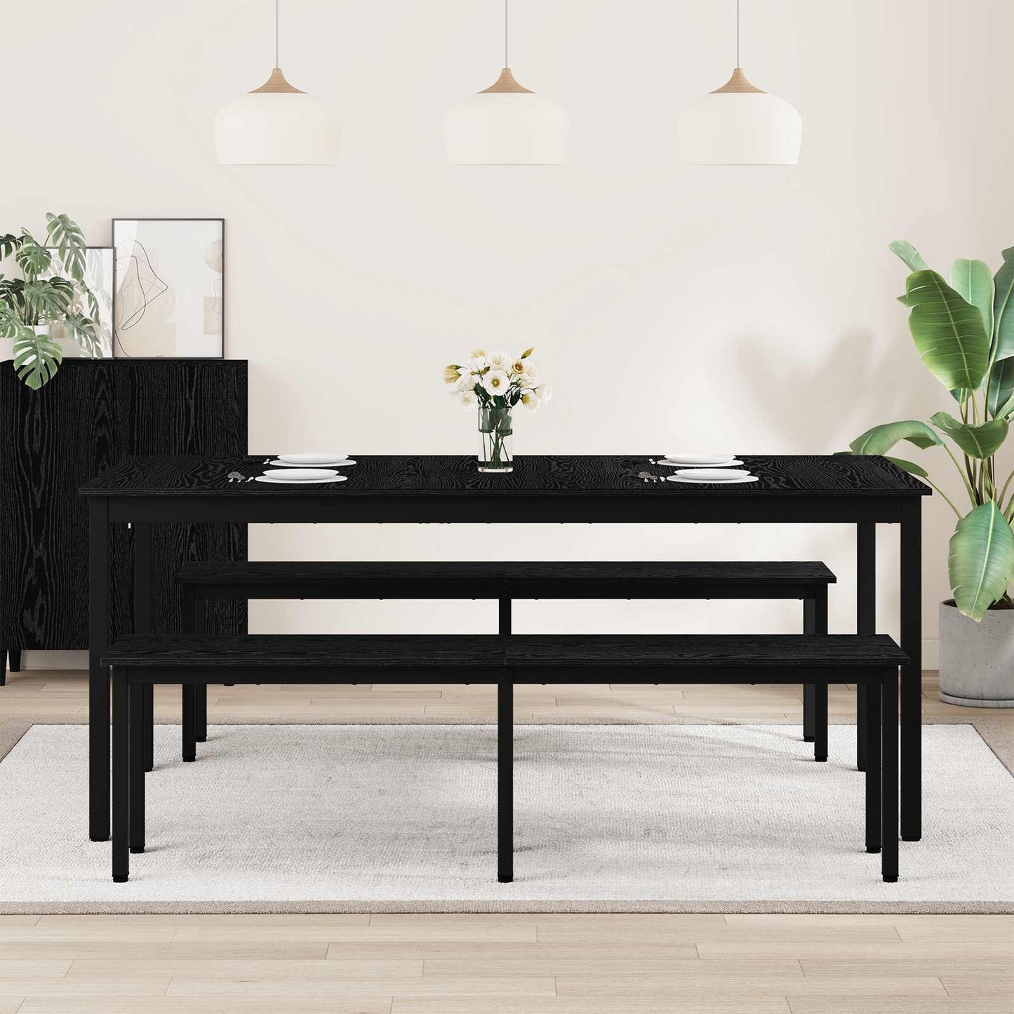 Étkezőasztalok 180 x 90 x 75 cm Szerelt Fa Négyszögletes