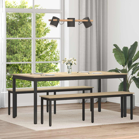 Étkezőasztalok 2 pcs 180 x 90 x 75 cm Faanyag