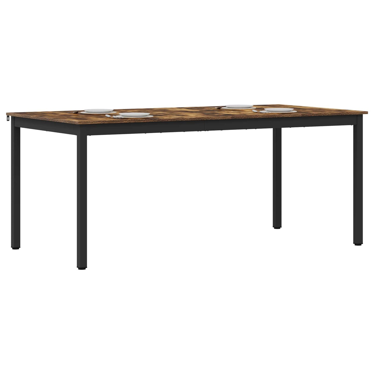 Étkezőasztalok 2 pcs 180 x 90 x 75 cm Szerelt Fa Négyszögletes