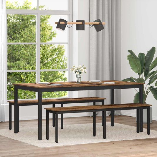 Étkezőasztalok 2 pcs 180 x 90 x 75 cm Faanyag Négyszögletes