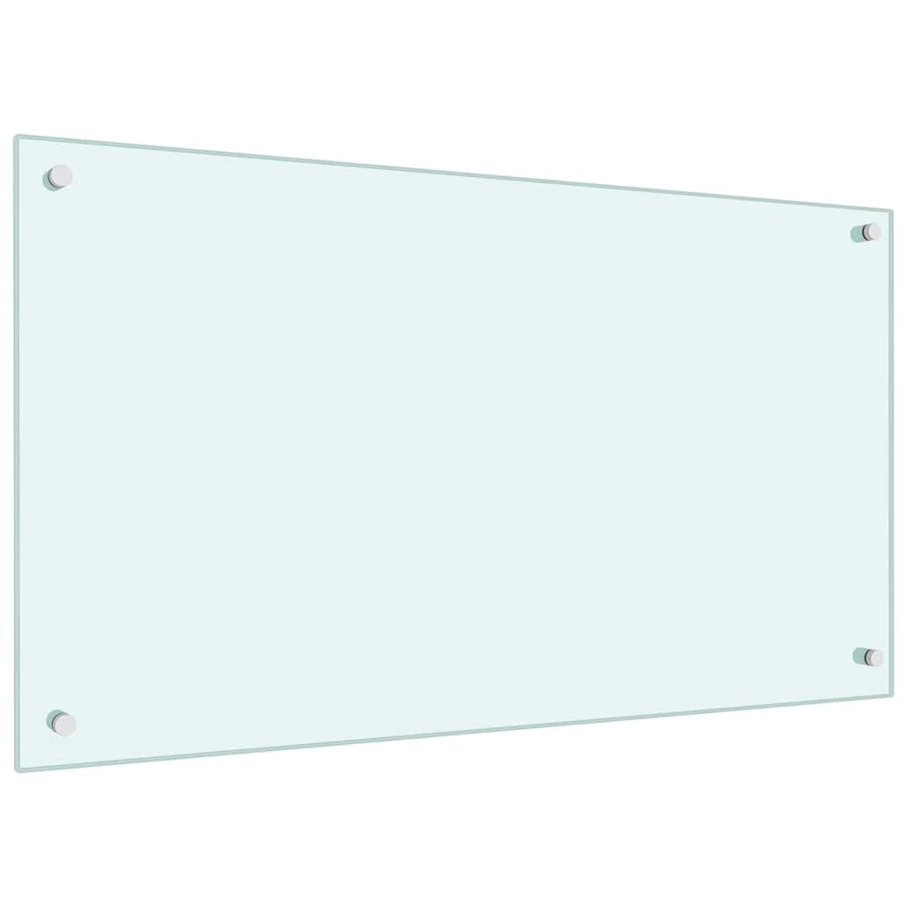 Konyhai hátfal 2 pcs Fehér 90 x 50 cm edzett üveg