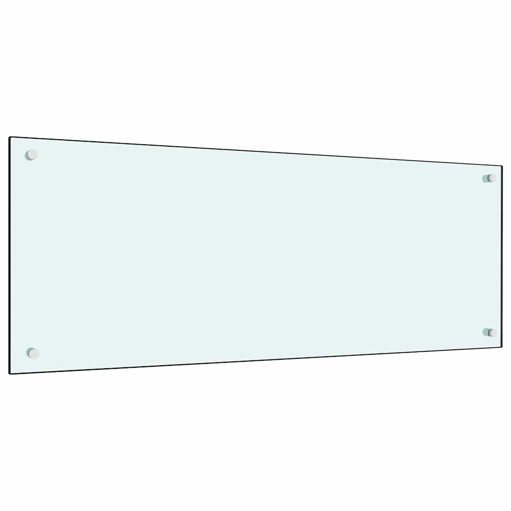Konyhai hátfal 2 pcs Fehér 100 x 40 cm edzett üveg
