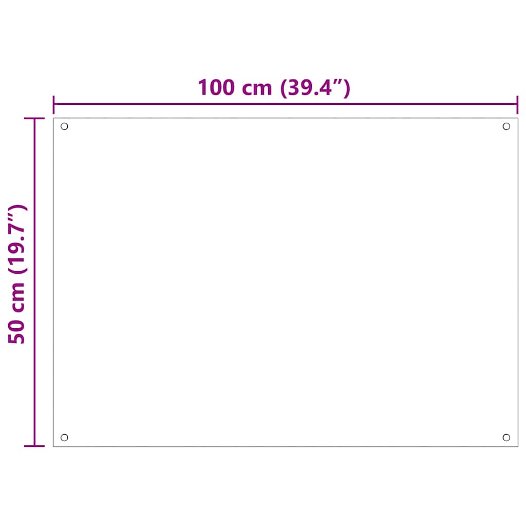 Konyhai hátfal 2 pcs Fehér 100 x 50 cm edzett üveg