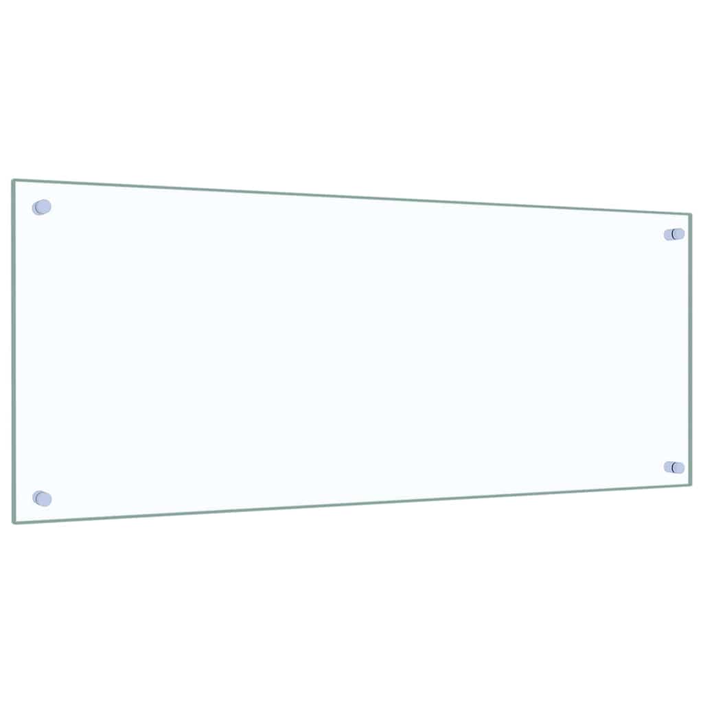 Konyhai hátfal 2 pcs Átlátszó 100 x 40 cm edzett üveg