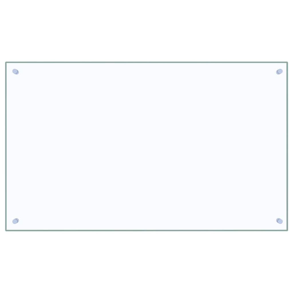 Konyhai hátfal 2 pcs Átlátszó 100 x 60 cm edzett üveg