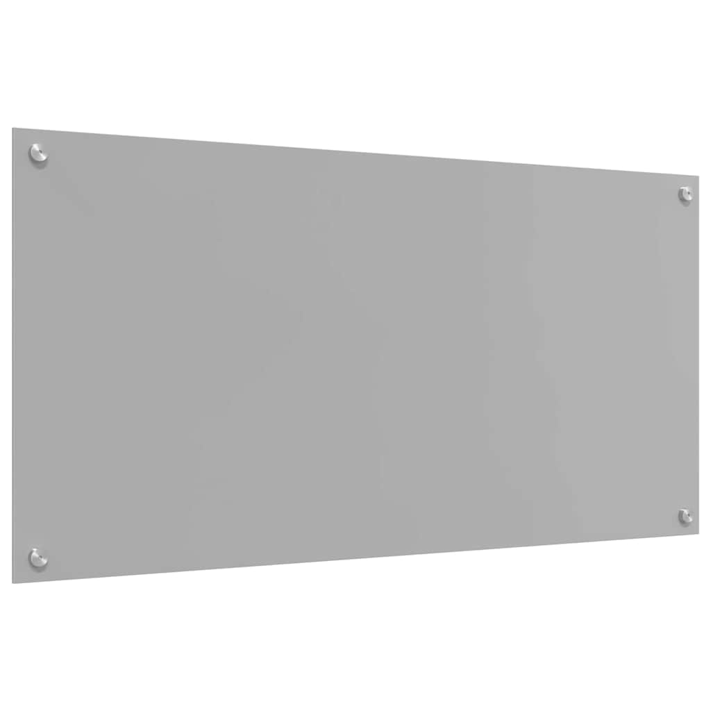 Konyhai hátfal 2 pcs Világosszürke 100 x 50 cm edzett üveg