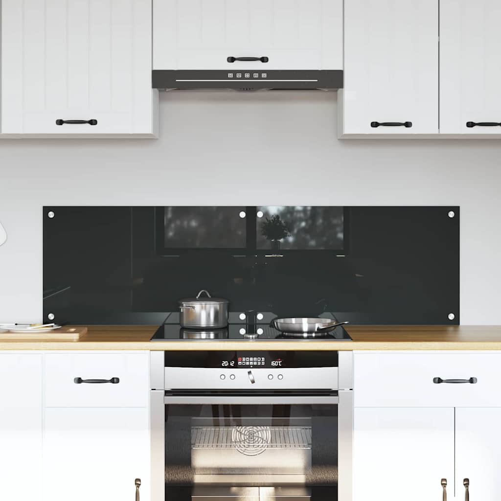 Konyhai hátfal 2 pcs Sötétszürke 70 x 40 cm edzett üveg