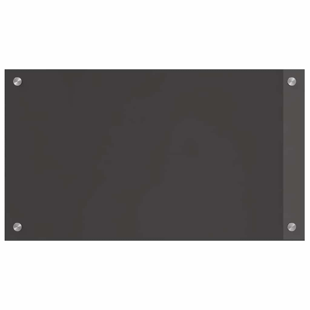 Konyhai hátfal 2 pcs Sötétszürke 70 x 40 cm edzett üveg
