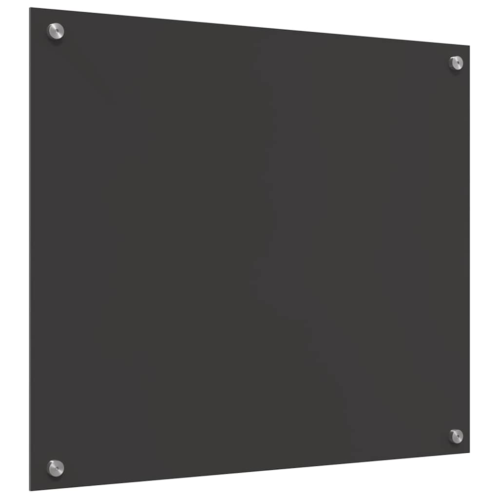 Konyhai hátfal 2 pcs Sötétszürke 70 x 60 cm edzett üveg