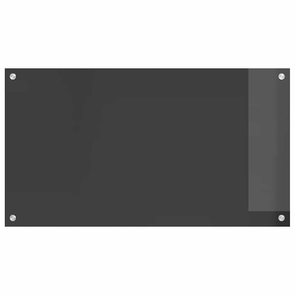 Konyhai hátfal 2 pcs Sötétszürke 90 x 50 cm edzett üveg
