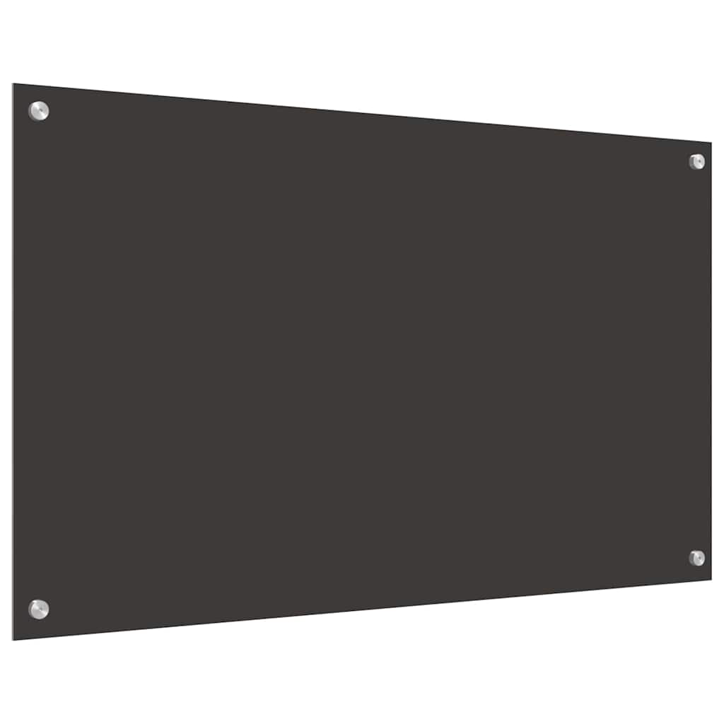 Konyhai hátfal 2 pcs Sötétszürke 100 x 60 cm edzett üveg