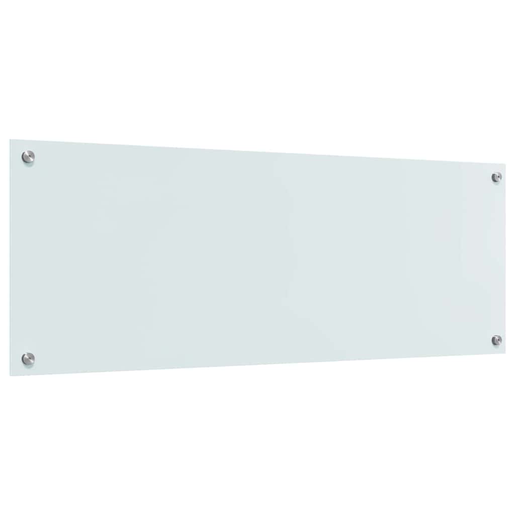 Konyhai hátfal 2 pcs Fehér 110 x 40 cm edzett üveg