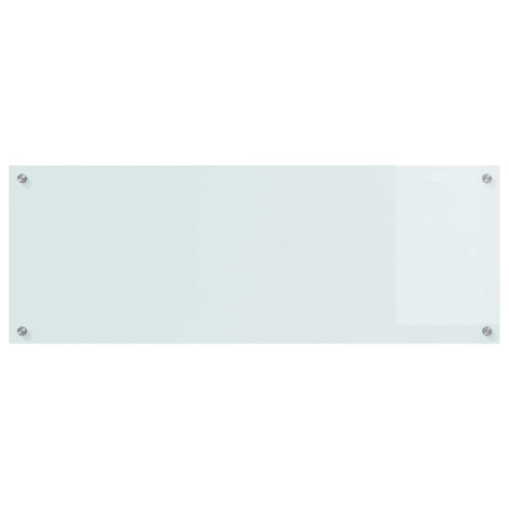 Konyhai hátfal 2 pcs Fehér 110 x 40 cm edzett üveg