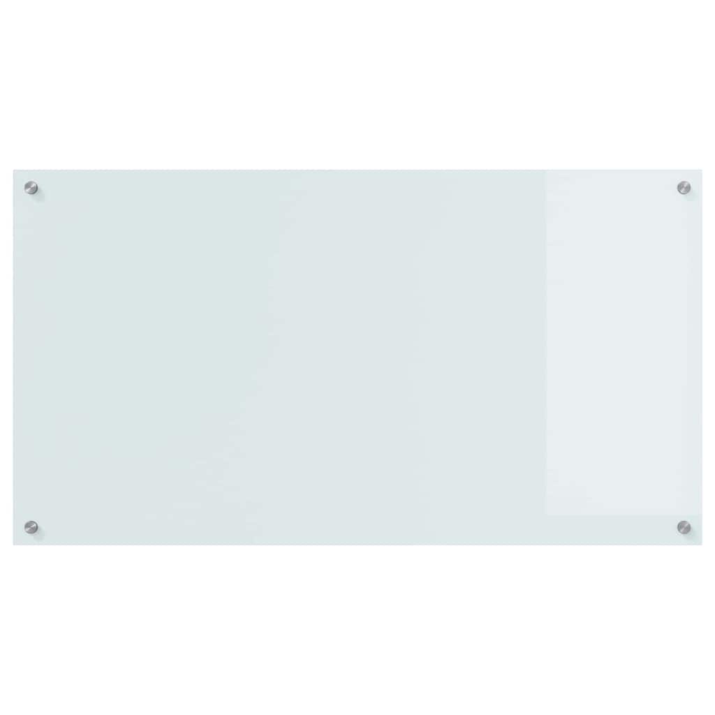 Konyhai hátfal 2 pcs Fehér 110 x 60 cm edzett üveg