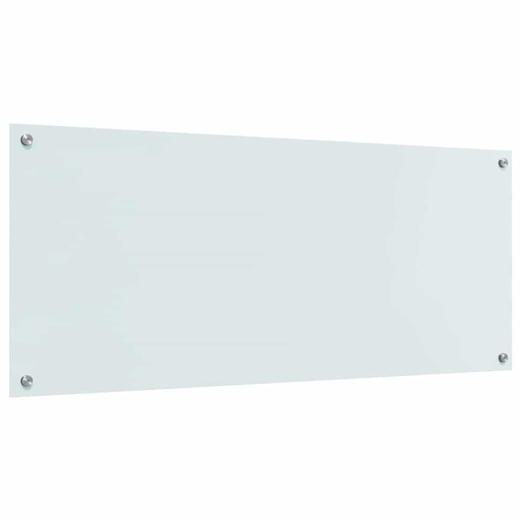 Konyhai hátfal 2 pcs Fehér 120 x 50 cm edzett üveg