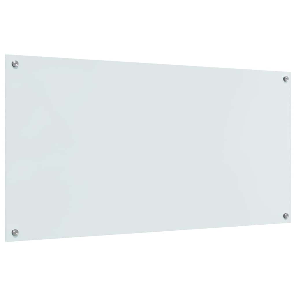 Konyhai hátfal 2 pcs Fehér 120 x 60 cm edzett üveg