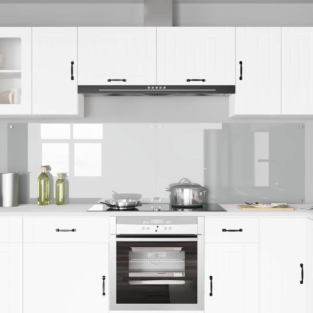 Konyhai hátfal 2 pcs Átlátszó 110 x 60 cm edzett üveg
