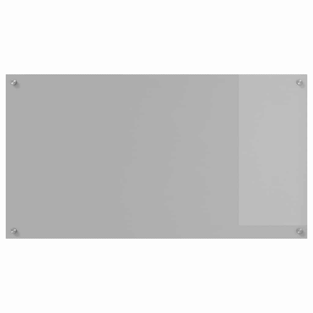 Konyhai hátfal 2 pcs Világosszürke 110 x 60 cm edzett üveg