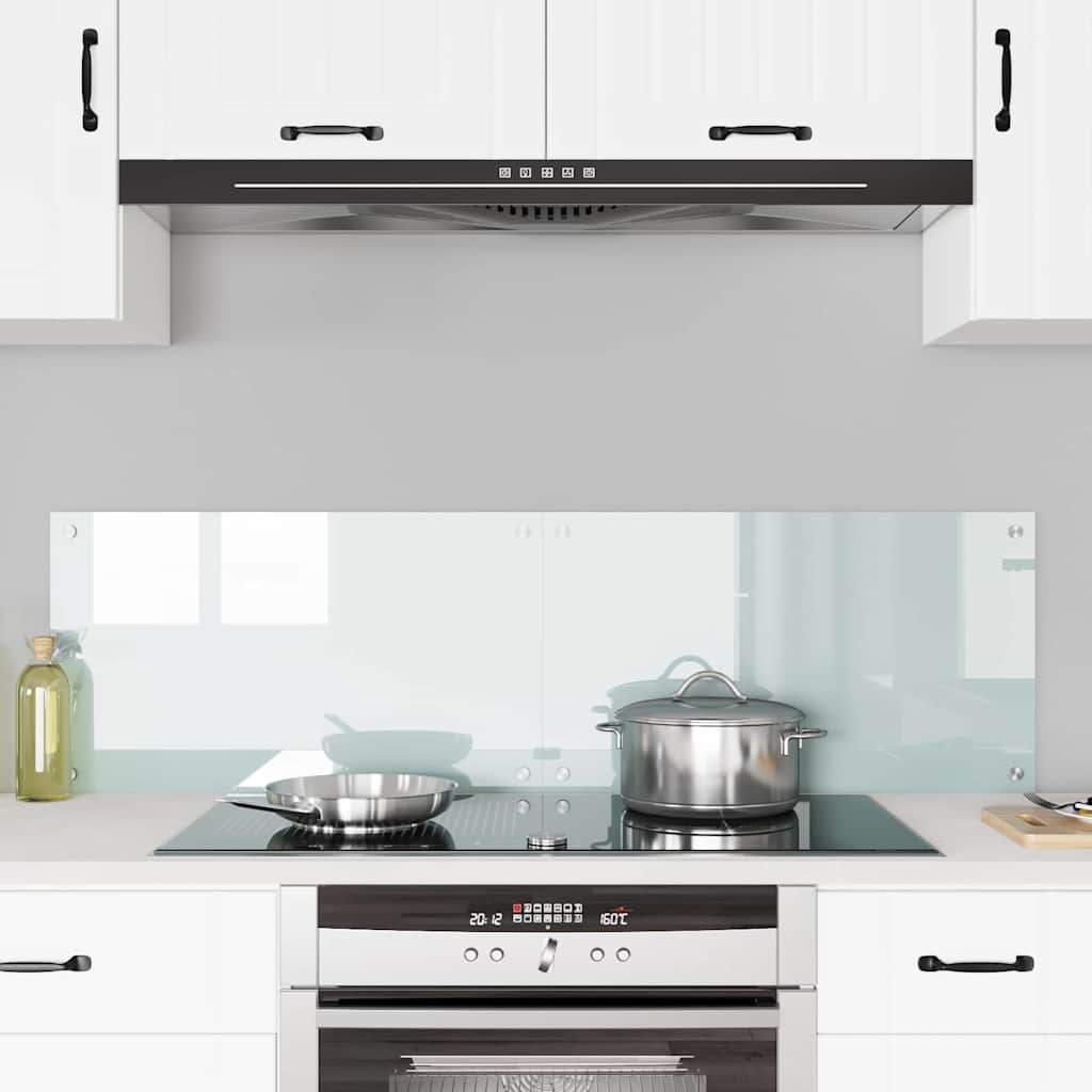 Konyhai hátfal 2 pcs Fehér 70 x 40 cm edzett üveg