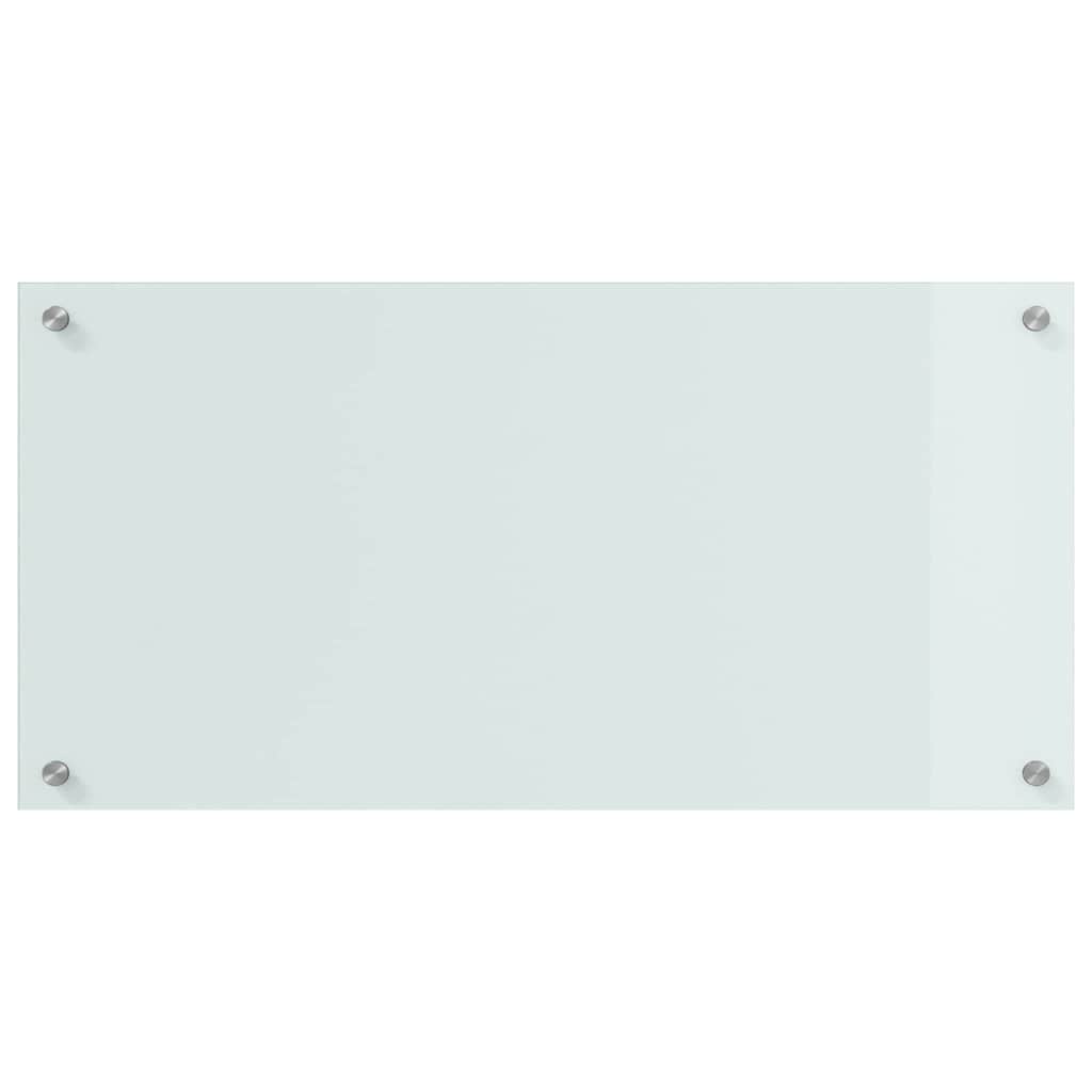 Konyhai hátfal 2 pcs Fehér 80 x 40 cm edzett üveg