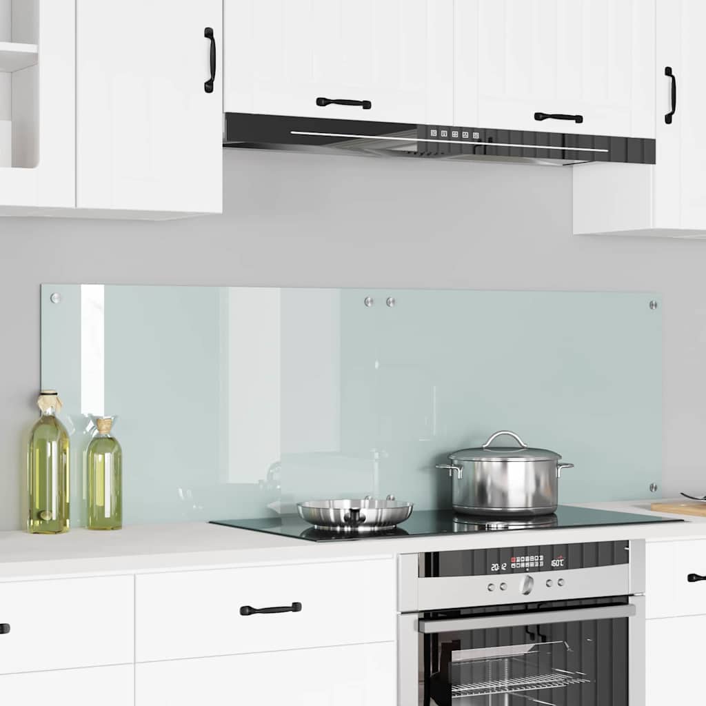 Konyhai hátfal 2 pcs Fehér 80 x 50 cm edzett üveg
